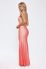 Saffron Horizon Maxi Dress Peach