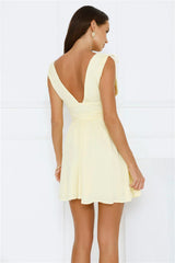 Pineapple Island Mini Dress Yellow