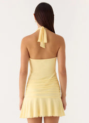 Renata Mini Dress - Lemon
