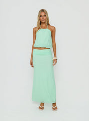Wild Dune Tie Neck Top Green