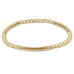Bliss Bar Pattern Gold 3mm Bracelet