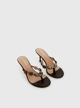 Nina Bead Heels Chocolate