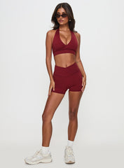 Return Serve Halter Active Top Red