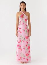 Serafim Chiffon Maxi Dress - Petal Soleil