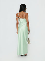 Madelene Lace V Neck Maxi Dress Jelly Mint