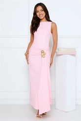 Dusk Opulence Maxi Dress Pink