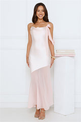 Proposal Satin Maxi Dress Pink