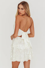 Midnight Spark Provence Bloom Sequin Dress