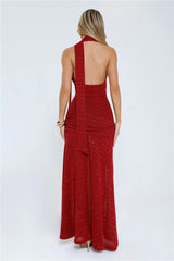 Wildflower Way Knit Sequin Maxi Dress Wine