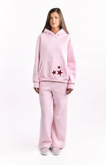 Pink Burgundy Star Hoodie