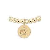 eCOLLEGIATE Classic Gold 3mm Bracelet - South Carolina Disc