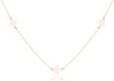 Choker Simplicity Chain Gold - Signature Cross Off-White