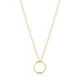 16" necklace gold - halo gold charm