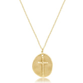 16" Necklace Gold - Inspire Gold Disc