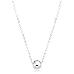16" Necklace Sterling - Classic Sterling 8mm Bead