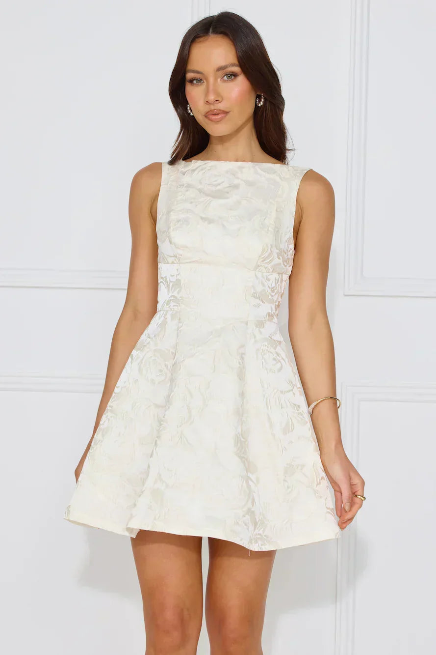 Minimalist Chic Reverie White Mini Bodycon Dress