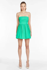 Oscar Attention Snatch Mini Dress Green