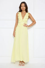 Light Embrace Maxi Dress Yellow