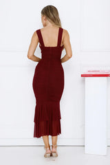 Party Pal Maxi Dress Burgundy