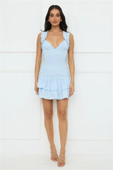 Your Wildflower Mini Dress Blue
