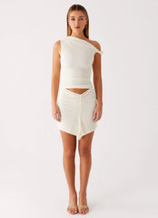 Alina Mini Dress - Ivory