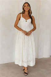 Candlelight Hour Maxi Dress Cream