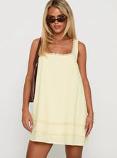 Alanah Mini Dress Lemon