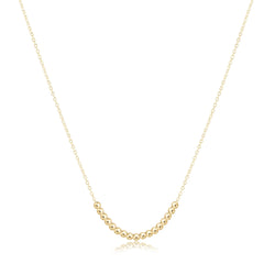 16" Necklace Gold - Beaded Bliss Small Gold