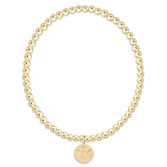 eCOLLEGIATE Classic Gold 3mm Bracelet - UT Austin Disc