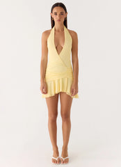 Renata Mini Dress - Lemon