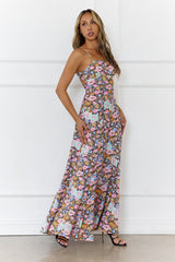 Palm Glow Maxi Dress Floral