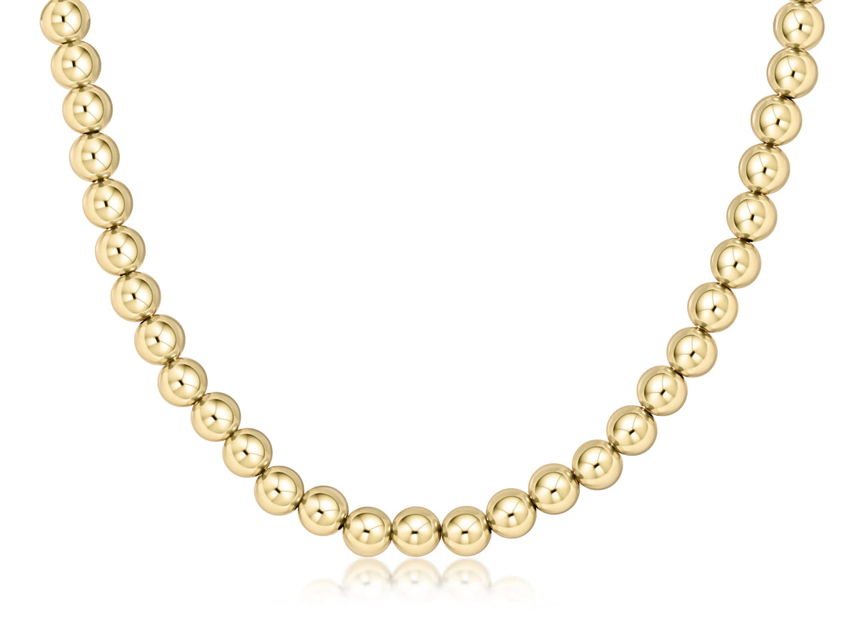 Choker Beaded - Classic Gold 8mm