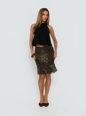 Anatola Midi Skirt Leopard