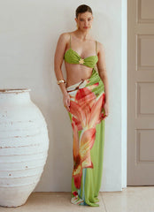 Tropic Rush Cut Out Maxi Dress - Jungle Floral