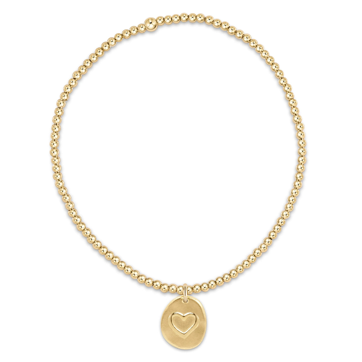 Classic Gold 2mm Bracelet - Inspire Love Small Gold Disc