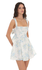 Magnolia Dreams Floral Eyelet Fit & Flare Dress