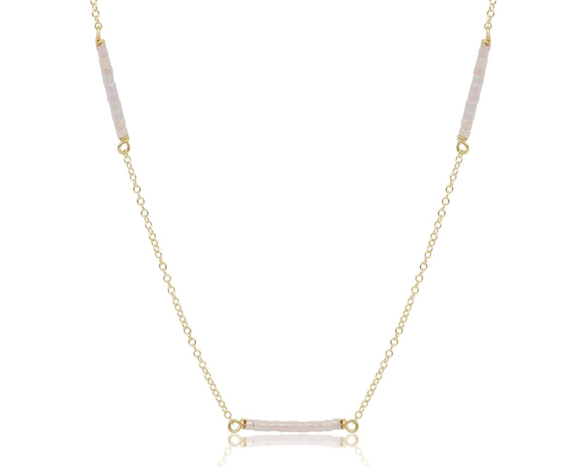 15" Choker Simplicity Chain Gold - Hope Bliss - Silky White