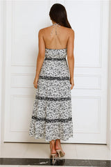 Spring Garden Party Midi Dress Beige