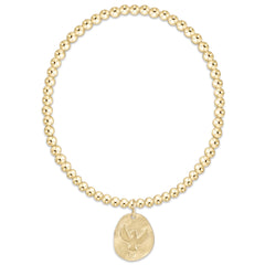 Classic Gold 3mm Bracelet - Inspire America Gold Disc