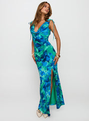 Symphonies Cowl Maxi Dress Multi