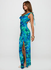 Symphonies Cowl Maxi Dress Multi