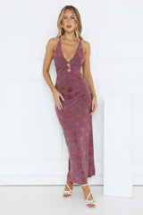 Summer Rain Maxi Dress Purple