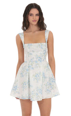 Magnolia Dreams Floral Eyelet Fit & Flare Dress