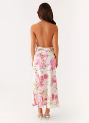 Jensen Midi Dress - Ivory Floral Print