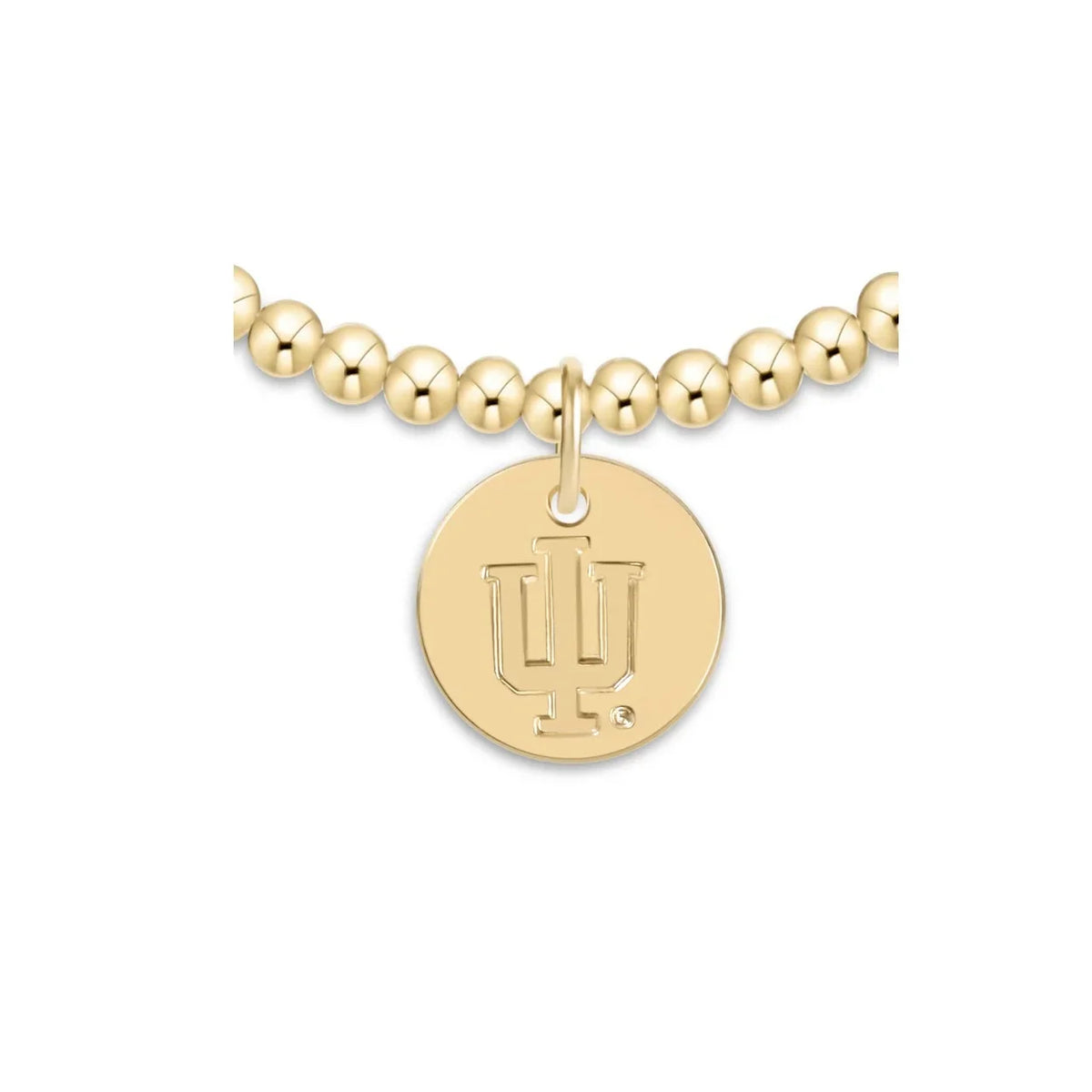 eCOLLEGIATE Classic Gold 3mm Bracelet - Indiana University