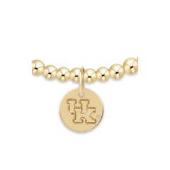 eCOLLEGIATE Classic Gold 3mm Bracelet - Kentucky Disc