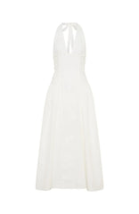 Tinsel Trouble Halter Midi Dress White