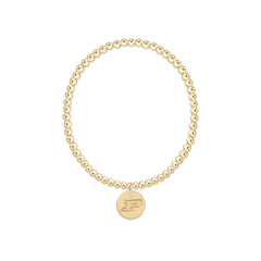eCOLLEGIATE Classic Gold 3mm Bracelet - Purdue University