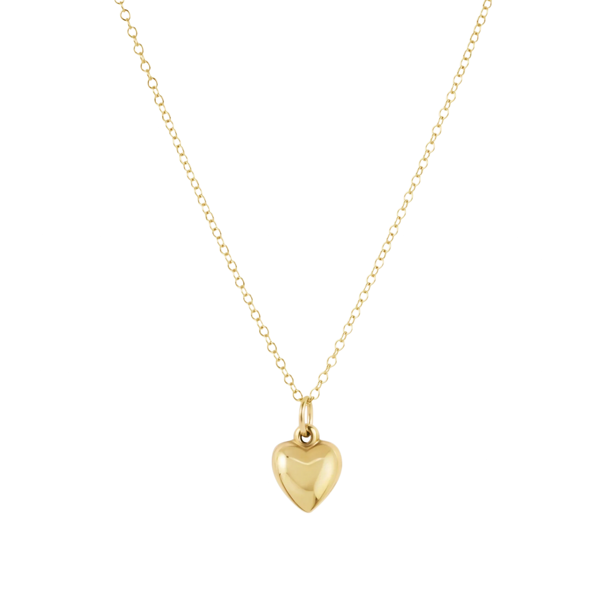 16" Necklace Gold - Love Plush Small Gold Charm