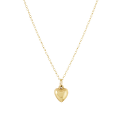 16" Necklace Gold - Love Plush Small Gold Charm
